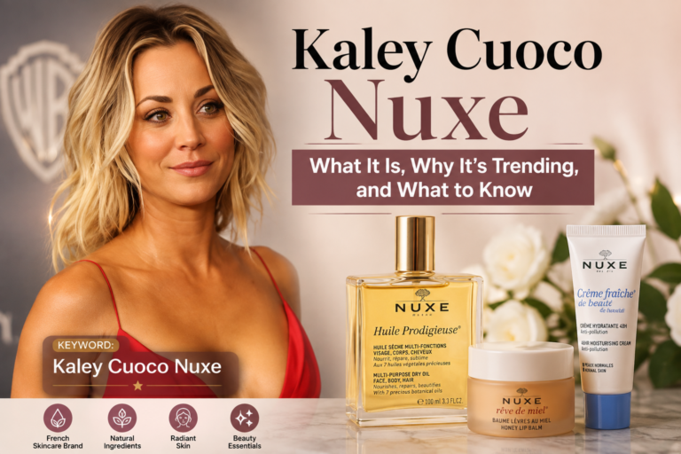 Kaley Cuoco Nuxe